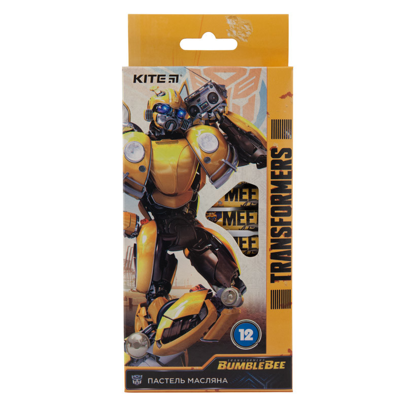 Пастель олійна, 12 кольорів, Kite Transformers BumbleBee Movie TF19-071