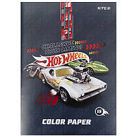 Бумага цветная двусторонняя Kite Hot Wheels HW21-250