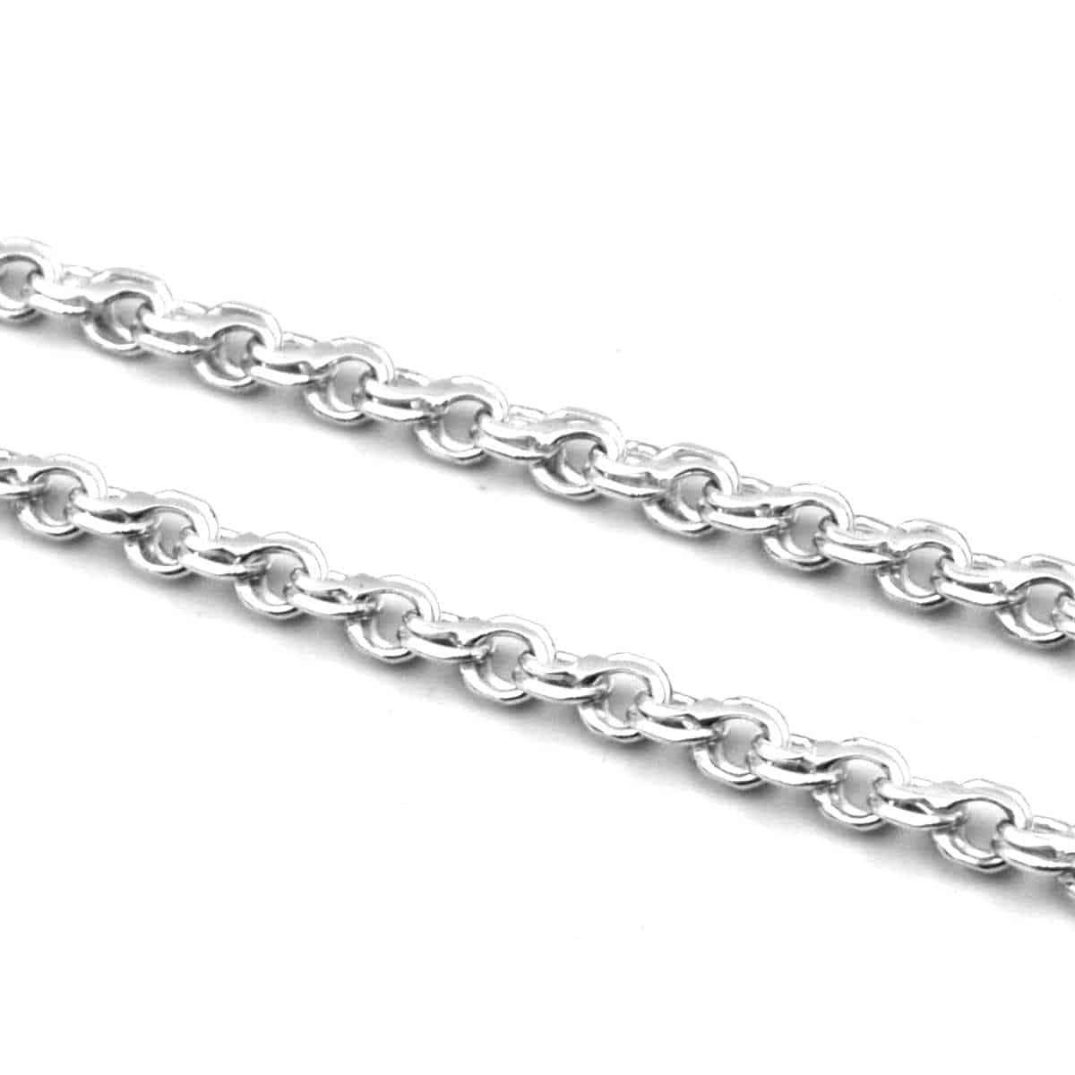 Серебряная цепочка Бисмарк из серебра 925 пробы, 55 см, 22 грамм