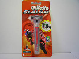 Станок для гоління чоловічий Gillette Slalom (Жиллет Слалом верстат + 1 картридж )