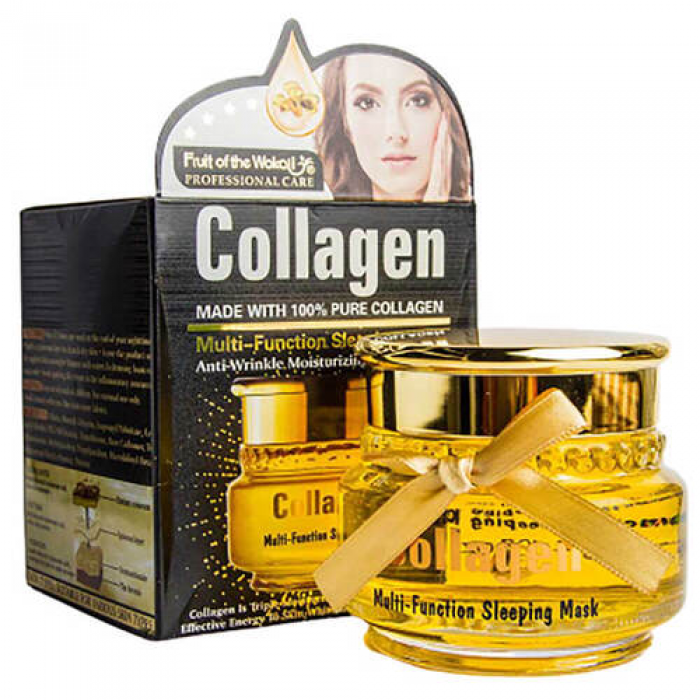 Багатофункціональна нічна маска для обличчя Wokali Collagen Multi-Function Sleeping Mask 120 г