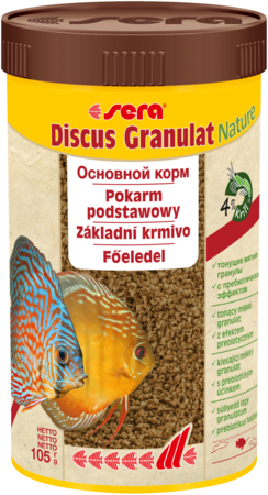 Сухой корм для аквариумных рыб, дискус в гранулах сера sera Discus Granulat Nature 4,2кг 10000мл - фото 2 - id-p1380838878