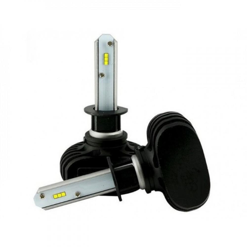 Комплект LED ламп HeadLight S1 H1 6000K 4000lm с радиатором