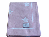Дитячий плед Maison Dor Baby Tricot Blanket Pink & White трикотаж 70-90 см рожевий, фото 2