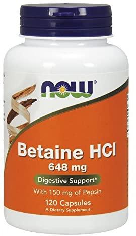 Now Foods Betaine HCl 648mg 120 капсул