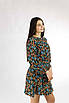 9070 Сукня mini чорна принт квіти 9070 (2000000012124), фото 6