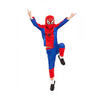 Детский костюм ЧЕЛОВЕК ПАУК на 3,4,5,6,7,8 года для мальчика, карнавальный новогодний костюм