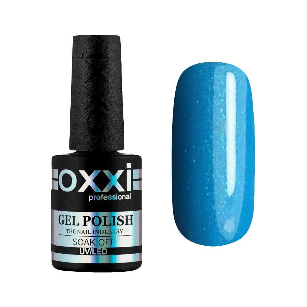 Гель-лак № 152(яскравий блакитний з микроблесоком) 10 мл Oxxi