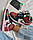 Чоловічі кросівки AJ 1 Mid Біло-червоні  Люкс, фото 8
