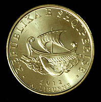 Монета Албанії 20 лек 2000-16 рр. Античне мореплавлення