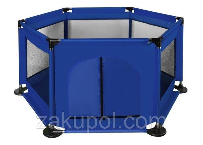 МАНЕЖ дитячий синій 8495