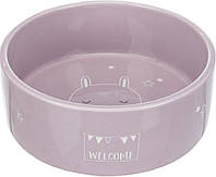 25126 Trixie Junior Керамическая миска для щенков и котят, 0,3 л / 12 см., розовый