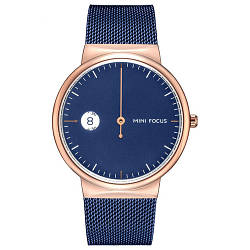 Годинник наручний Mini Focus MF0182G Blue-Cuprum-Blue