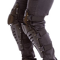 Захист для мотоцикліста (коліно, гомілка) 2шт FOX чорна MS-7047