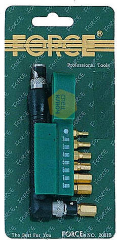 Набір біт Force 2081B 1/4" 6-гр. 8 пр., фото 2