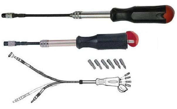 Викрутка універсальна з насадками Force 2083 1/4" 8 пр., фото 1