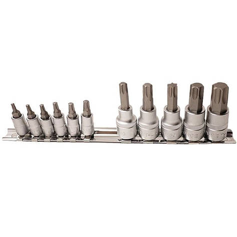 Набір головок-біт Force 2111I 1/4"+3/8" Torx 11 пр., фото 1