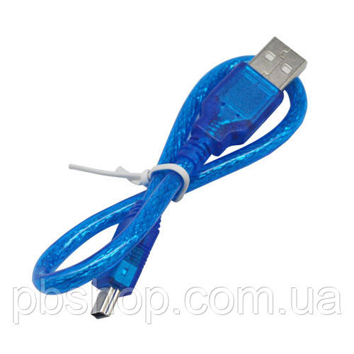 Кабель USB - MiniUSB 0.5м для Arduino, смартфона, екранований