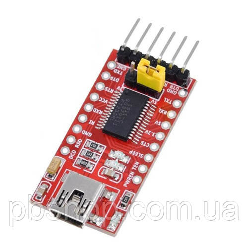 MiniUSB - UART TTL FT232RL 6 pin конвертер, Arduino