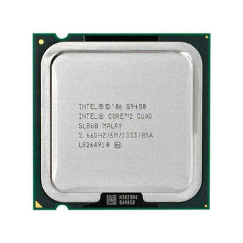 Процесор Intel Core 2 Quad Q9400, 4 ядра, 2.66ГГц, LGA 775