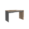 Офісний стіл прямокутний Intarsio Connect C колір дуб+антрацит із ЛДСП, фото 3