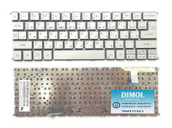 Оригінальна клавіатура для ноутбука ACER Aspire S7-191 rus, silver