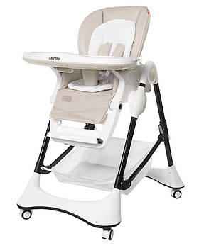 Стілець Carrello Stella CRL‑9503 для годування — регулювання по висоті та колеса зі стопором Light Beige