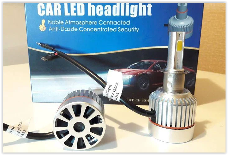 LED Автолампи в Фари H3 (Відеоогляд)