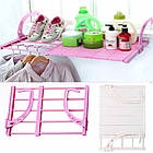 Сушарка для взуття складана балконна полиця з регульованою висотою навісна, фото 3