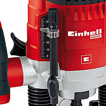 Електричний ручний столярний фрезер по дереву Einhell TC-RO 1155 E : 1100 Вт, 6-8 цанга, 30000 об/хв електрофрезер (4350470), фото 3