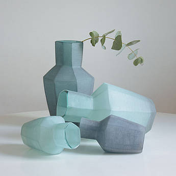 Ваза скляна дизайнерська Соляріс М