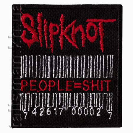 Нашивка Slipknot 9 people=shit, фото 1