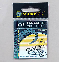 Гачки рибальські Scorpion Tanago-R Корея оригінал