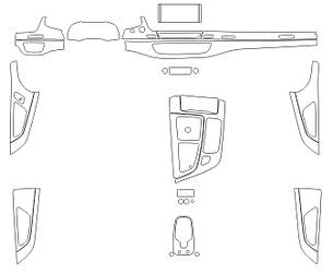 Комплект викройок для салону AUDI Q7 2015