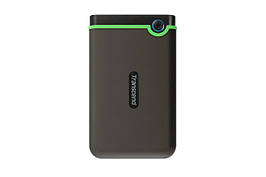 Зовнішній жорсткий диск HDD 2.5" USB 3.1 1Tb Transcend StoreJet 25M3 Iron Slim Black/Green (TS1TSJ25M3S