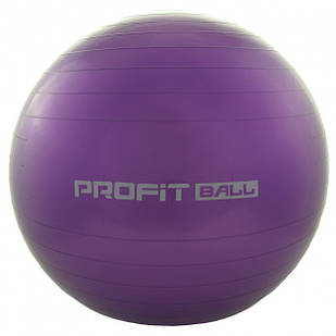 М'яч для фітнесу Фітбол Profit 85 см посилений 0384 Purple