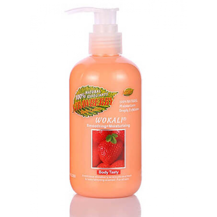 Зволожуючий лосьйон для тіла Wokali Strawberry Body Lotion 260 мл, фото 1