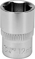 Головка торцева шестигранна 1/4" М12 YATO 25 мм