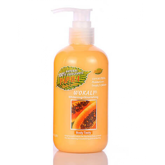 Живильний лосьйон для тіла Wokali Papaya Body Lotion з освітлюючим ефектом 260 мл