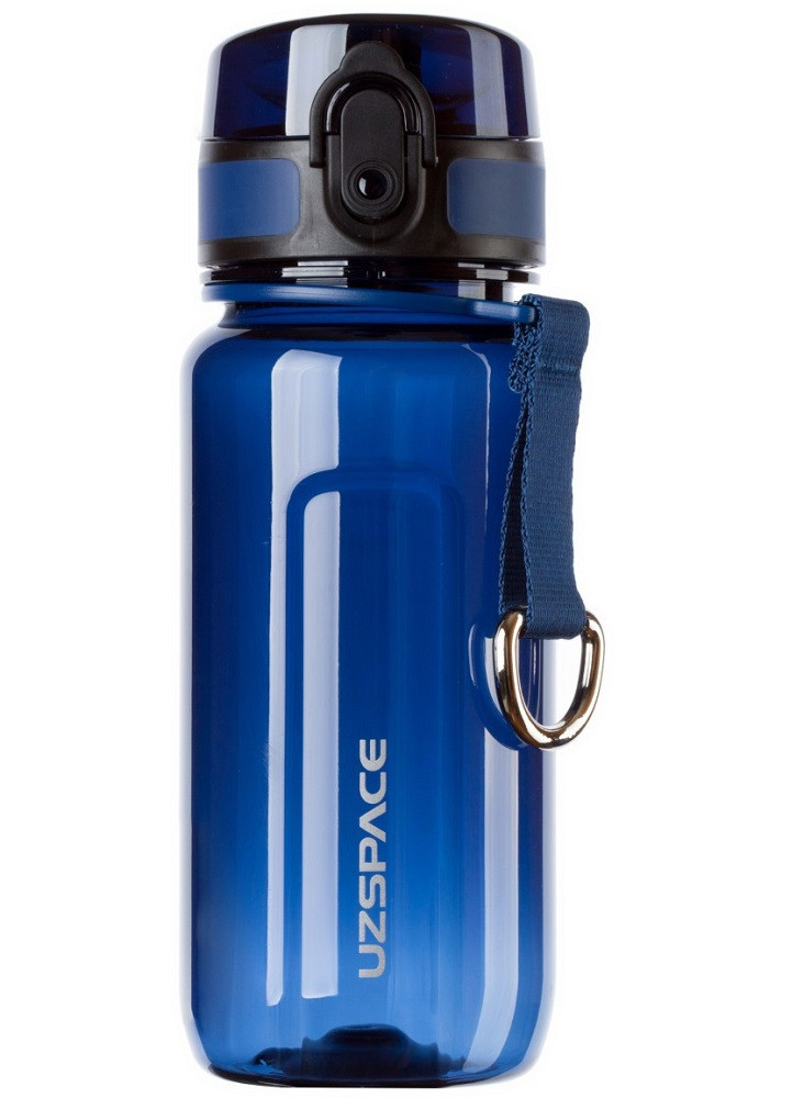 Пляшка для води UZSPACE 6017 Twisted 350 мл, синя, фото 1