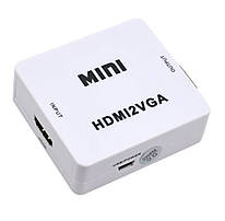 Конвертер адаптер HDMI VGA USB живлення і аудіо HDMI2VGA