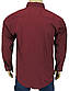 Бордова чоловіча сорочка Barcotti 0185 BD 01 у великому розмірі, фото 3