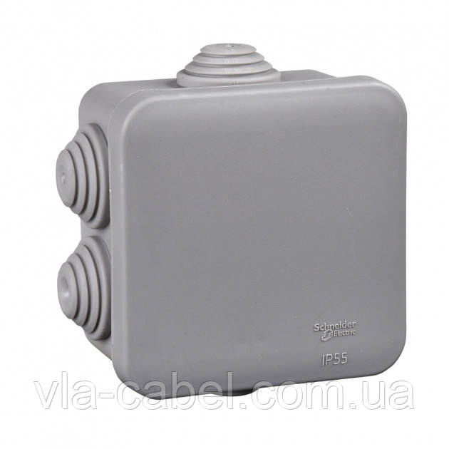 Коробка Schnеider Electric розпаювальна 85Х85Х40 IP55