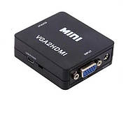 Конвертер видеосигнала VGA to HDMI c аудио переходником