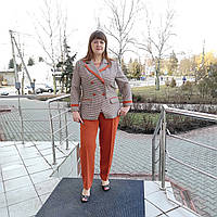 Костюм Hardy жіночий брючний звужені штани 54 оранжевий