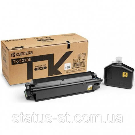 Заправка картриджа Kyocera TK-5270K black для принтера Ecosys M6230cidn, M6630cidn, P6230cdn, фото 1