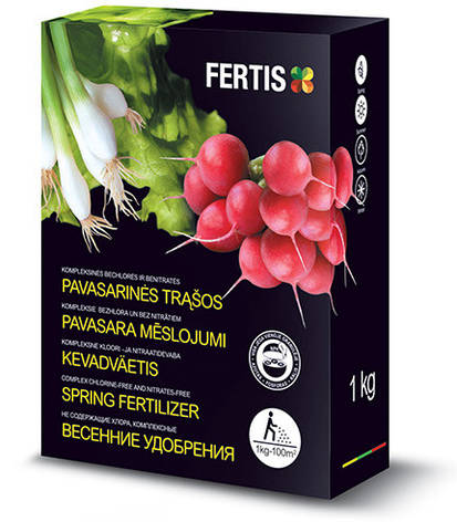 Добриво весняне універсальне NPK 13-10-15+ME (1 кг), FERTIS, фото 1