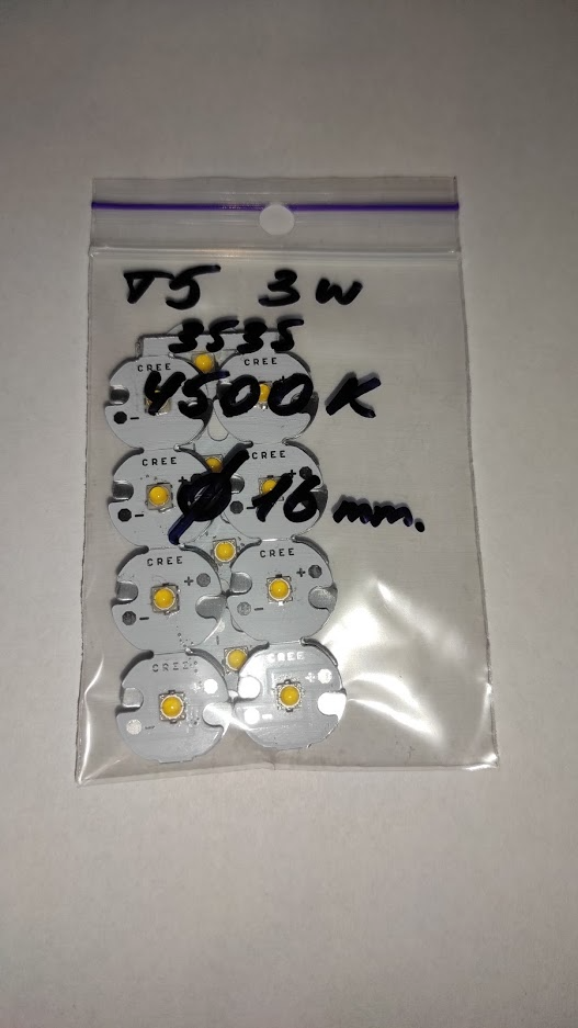 3w світлодіод 4500K Cree XP-E 3w TSMC 3535 SMD 16mm, фото 1