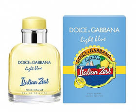 D&G Light Blue Italian Zest Pour Homme туалетна вода 125 ml. (Дольче Габбана Лайт Блю Італія Зест Пур Хом)