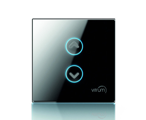 Сенсорный выключатель Vitrum для роллет/жалюзи, Z-Wave, британский стандарт - фото 1 - id-p200201100
